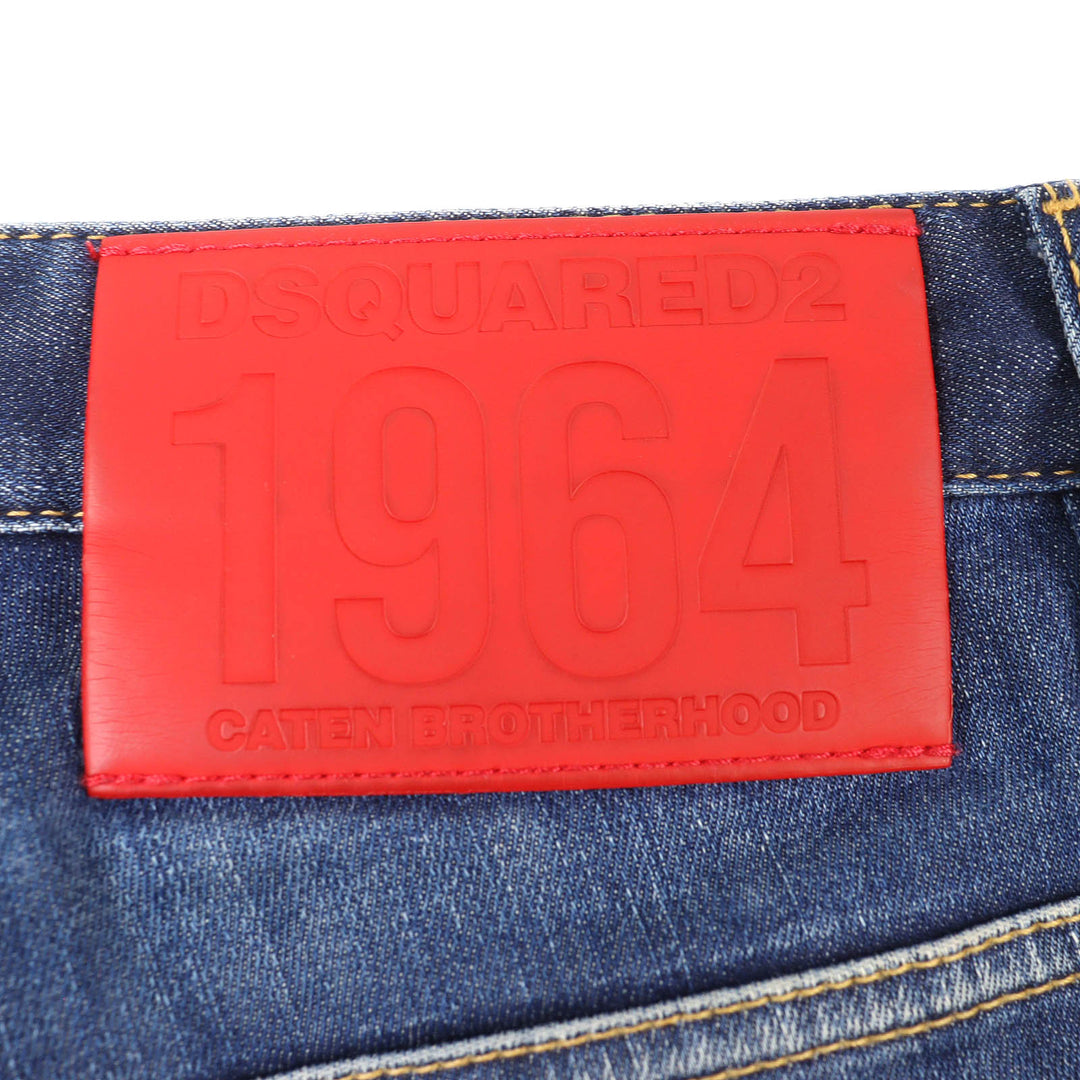 Discounted Great DSQUARED2 Denim SUPER TWINKY JEANS Distressed Skinny Jeans 46 S74LB1254