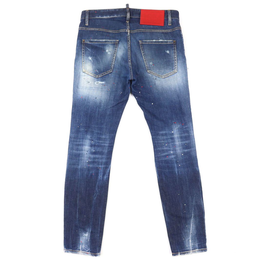 Discounted Great DSQUARED2 Denim SUPER TWINKY JEANS Distressed Skinny Jeans 46 S74LB1254