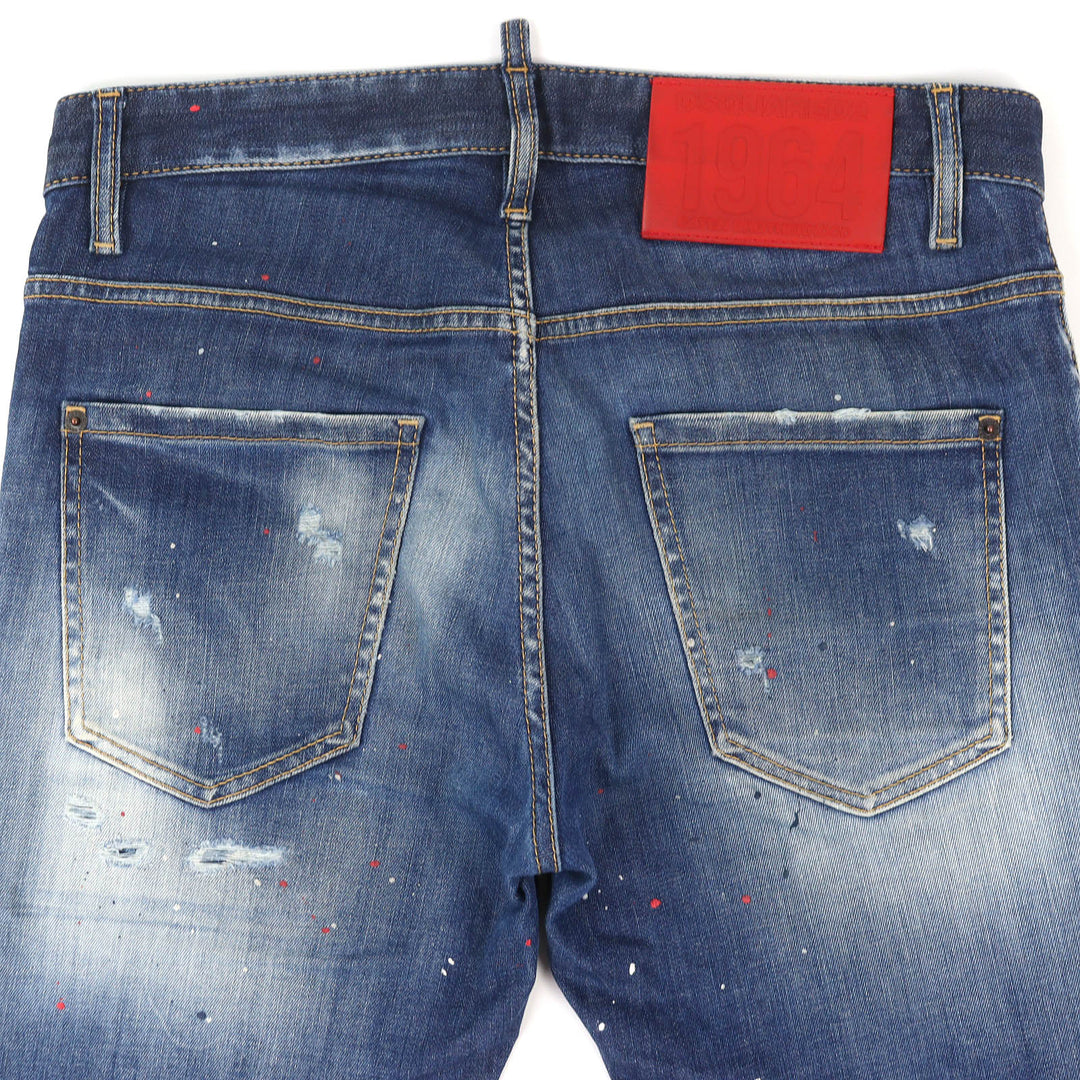 Discounted Great DSQUARED2 Denim SUPER TWINKY JEANS Distressed Skinny Jeans 46 S74LB1254