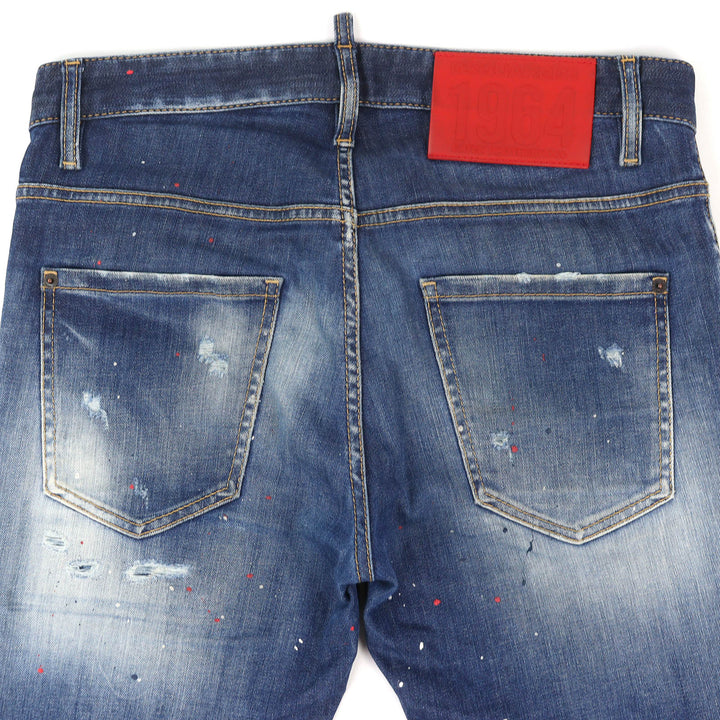 Discounted Great DSQUARED2 Denim SUPER TWINKY JEANS Distressed Skinny Jeans 46 S74LB1254