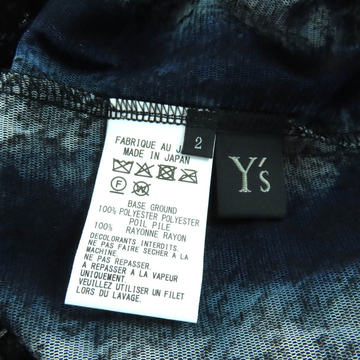 Excellent Y's T-shirt Navy polyester Women 2 YM-T20-676
