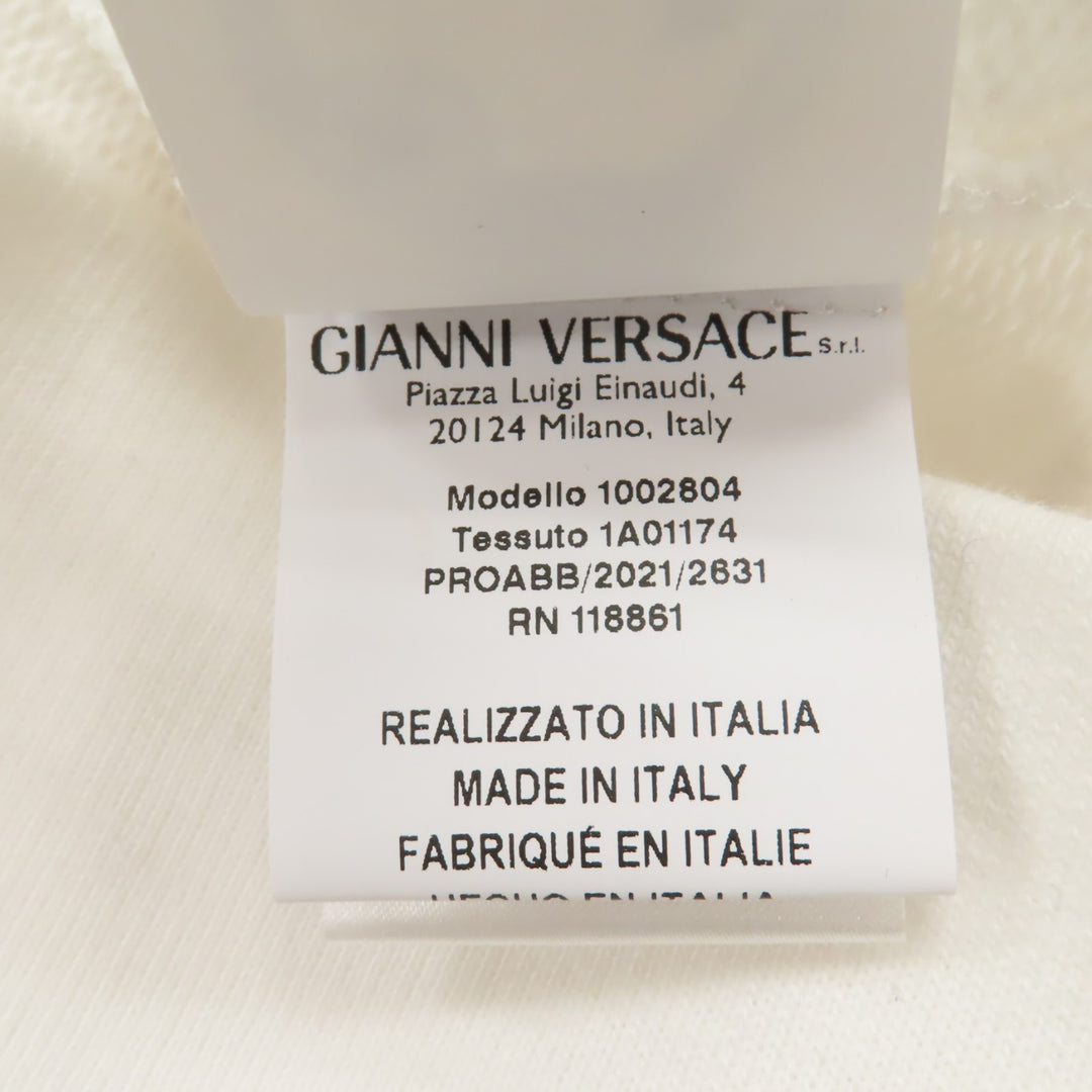 Great VERSACE hoodie Logo design long sleeve white cotton Women 36 1002804