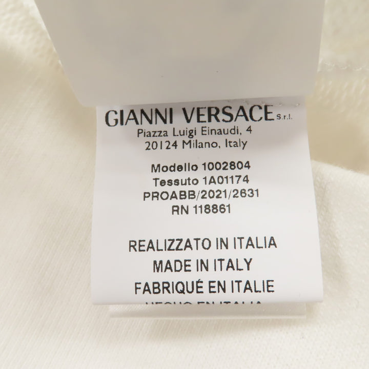 Great VERSACE hoodie Logo design long sleeve white cotton Women 36 1002804