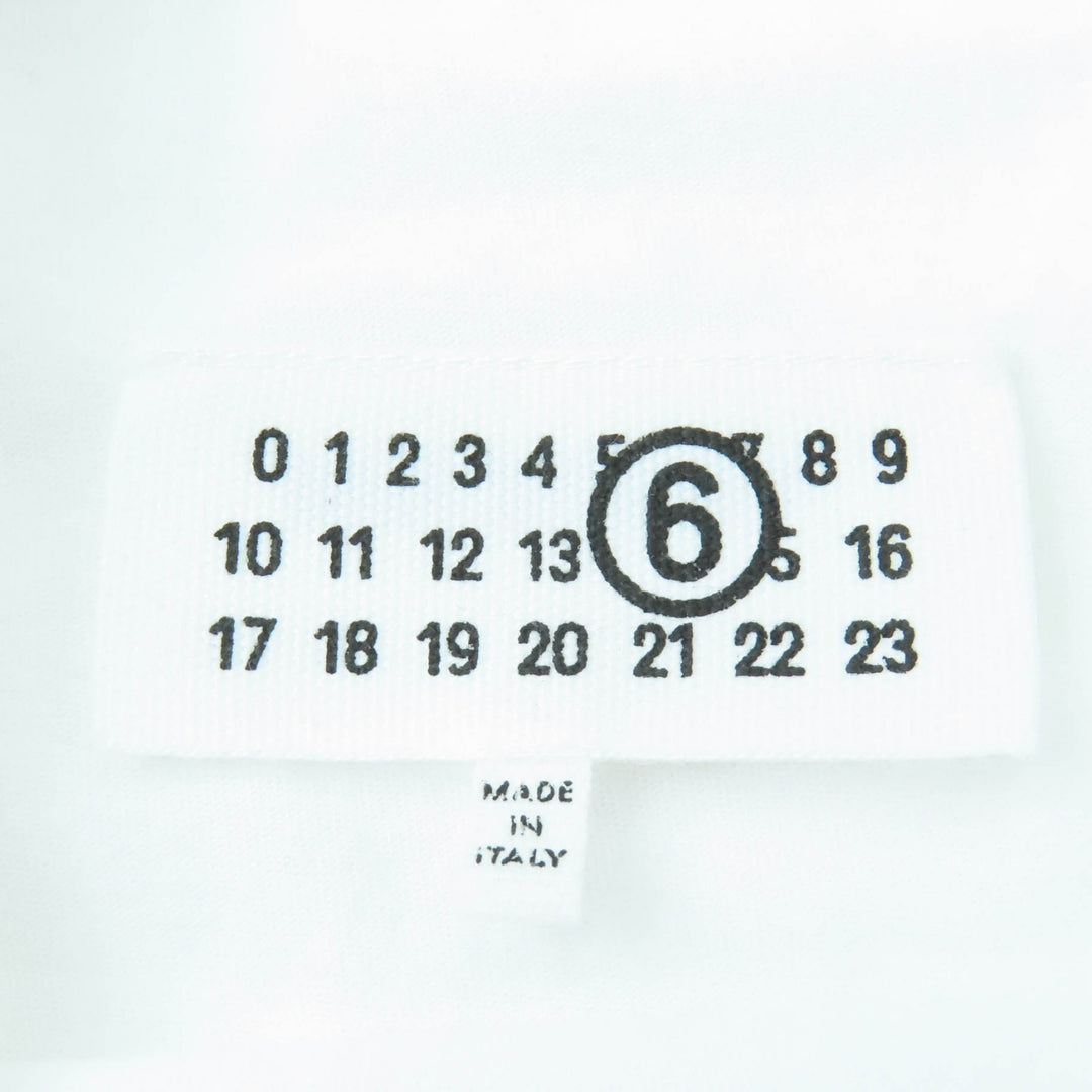 Excellent MM6 Maison Margiela Short sleeve T-shirt Oversize white XS S62GD0202