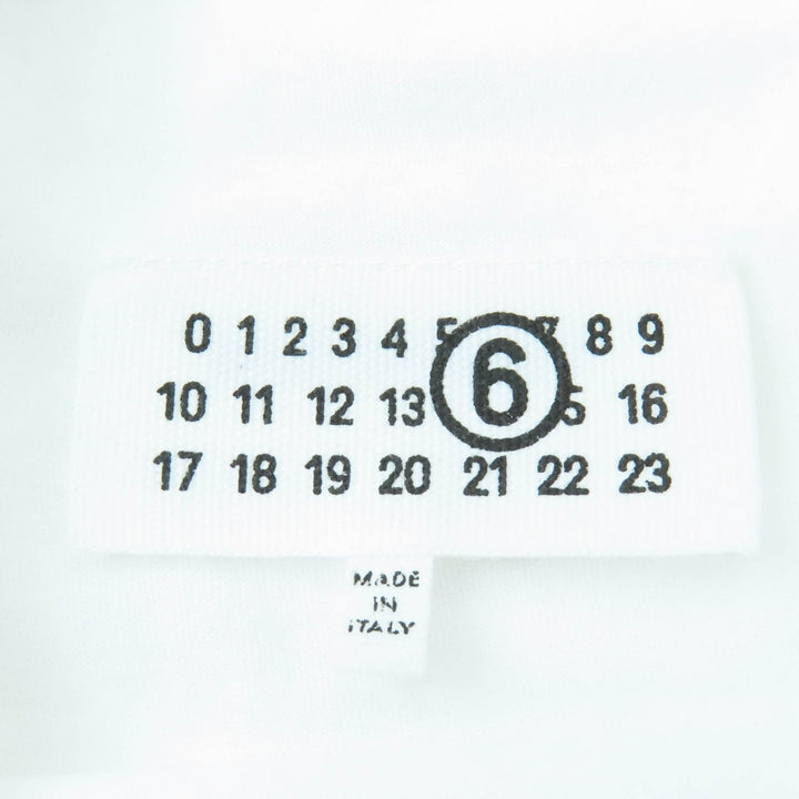 Excellent MM6 Maison Margiela Short sleeve T-shirt Oversize white XS S62GD0202