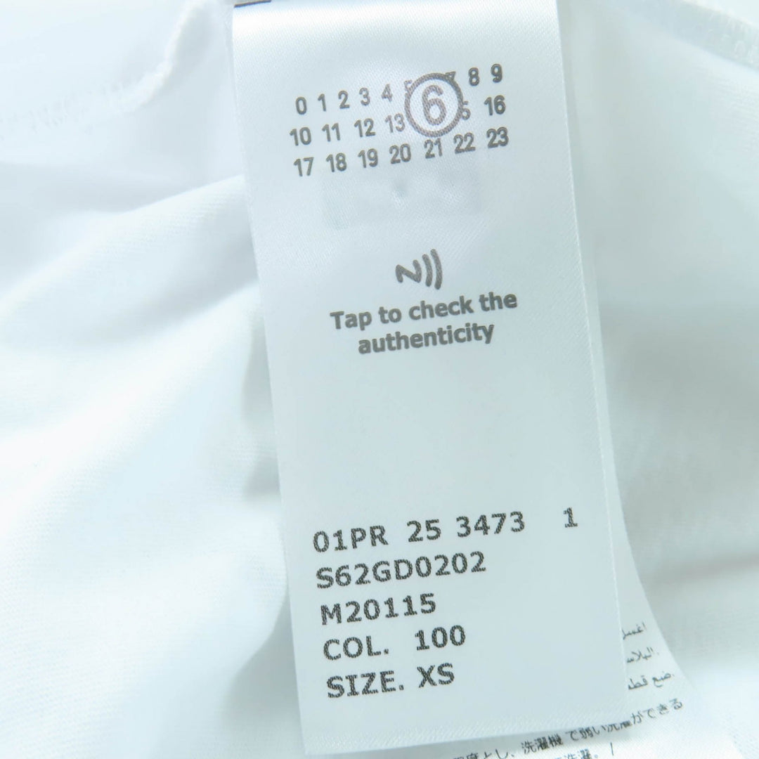 Excellent MM6 Maison Margiela Short sleeve T-shirt Oversize white XS S62GD0202