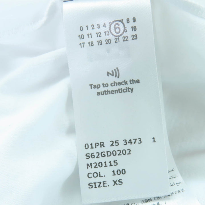 Excellent MM6 Maison Margiela Short sleeve T-shirt Oversize white XS S62GD0202