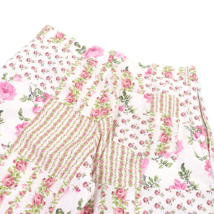 Excellent DIOR Shorts Floral rose print shorts pink cotton mens 48 293C170B5680