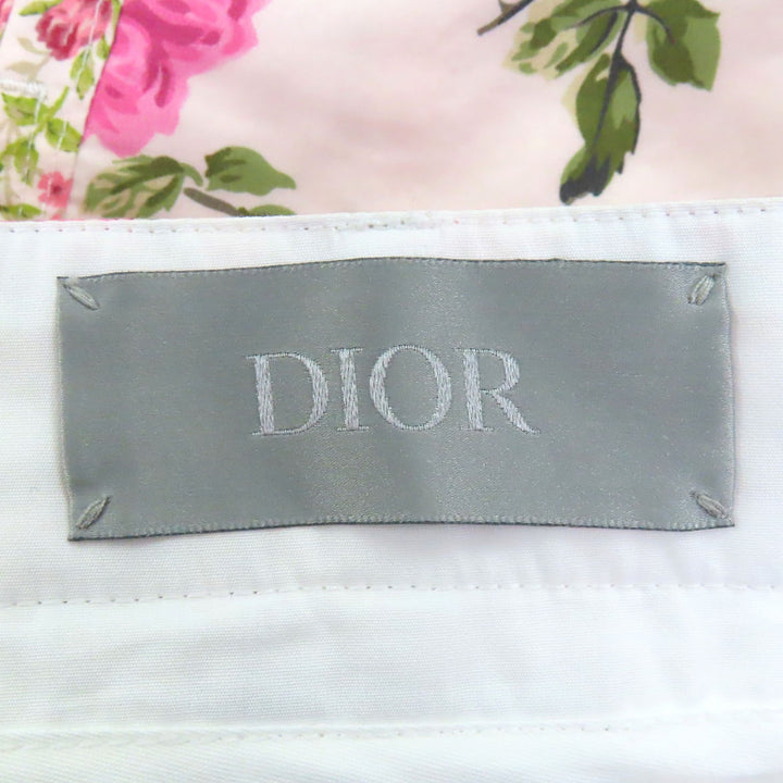 Excellent DIOR Shorts Floral rose print shorts pink cotton mens 48 293C170B5680