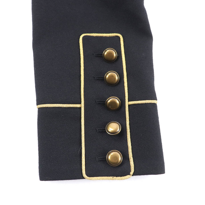Excellent SAINT LAURENT PARIS coat Eddie's Napoleon wool coat wool 38 413428