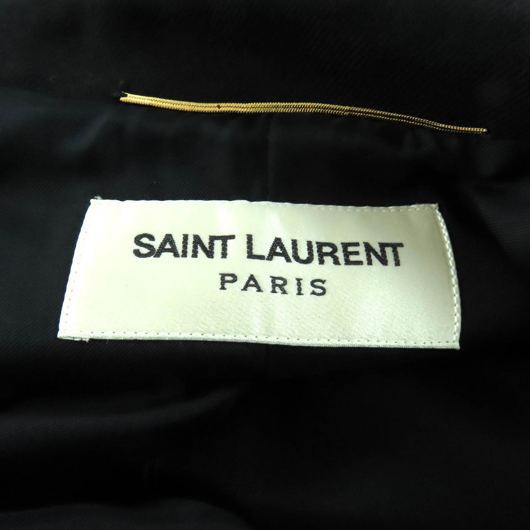 Excellent SAINT LAURENT PARIS coat Eddie's Napoleon wool coat wool 38 413428