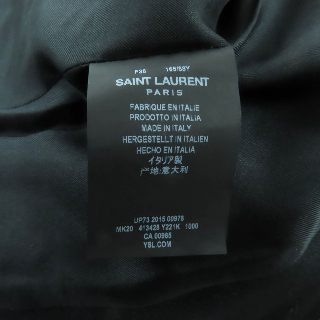 Excellent SAINT LAURENT PARIS coat Eddie's Napoleon wool coat wool 38 413428