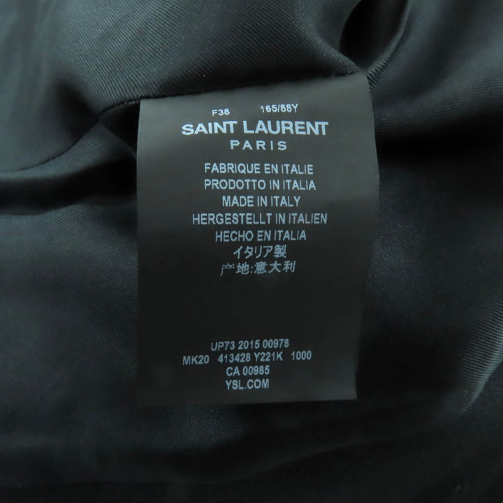 Excellent SAINT LAURENT PARIS coat Eddie's Napoleon wool coat wool 38 413428