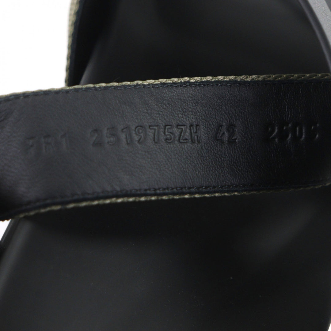 Pristine HERMES Sandals Casimir Cross Strap Slides mens 42