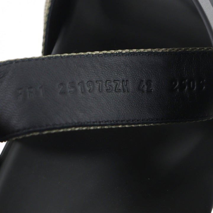 Pristine HERMES Sandals Casimir Cross Strap Slides mens 42