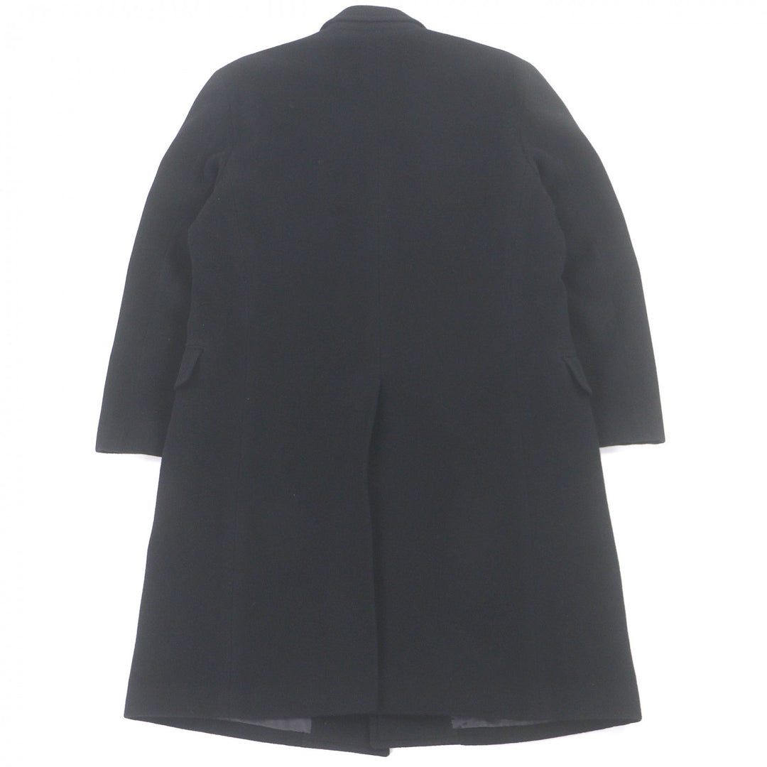 Very Good POLO RALPH LAUREN Chester coat fly front black hair mens L