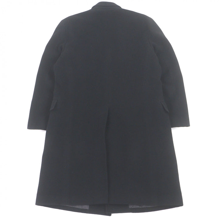 Very Good POLO RALPH LAUREN Chester coat fly front black hair mens L