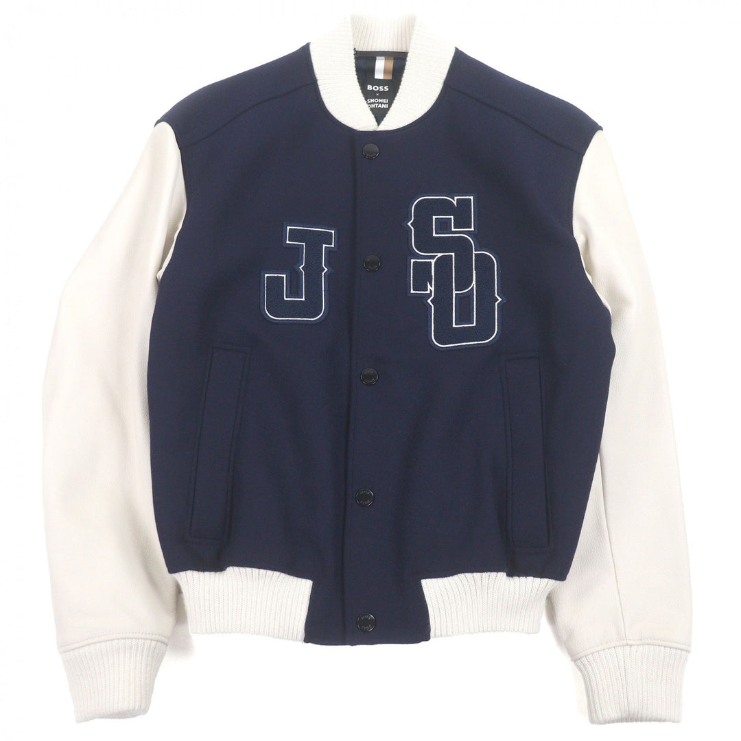 Great BOSS SHOHEI OHTANI Stajan Shohei Ohtani bomber jacket Navy wool mens 44