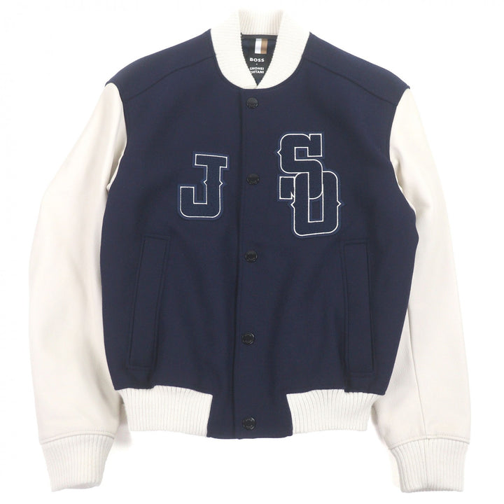 Great BOSS SHOHEI OHTANI Stajan Shohei Ohtani bomber jacket Navy wool mens 44