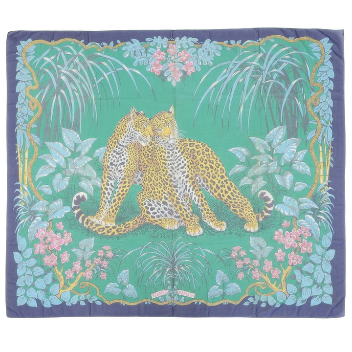 Great HERMES Stall Pareo JUNGLE LOVE Multi cotton Women