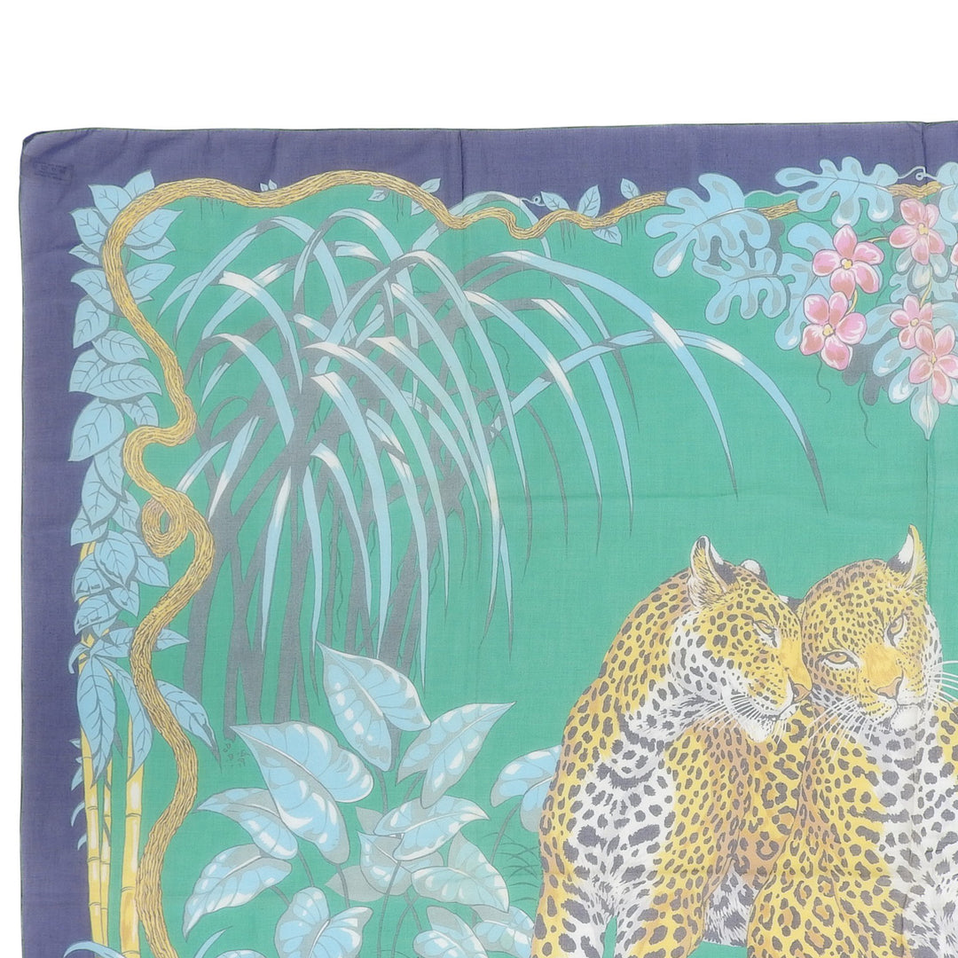 Great HERMES Stall Pareo JUNGLE LOVE Multi cotton Women
