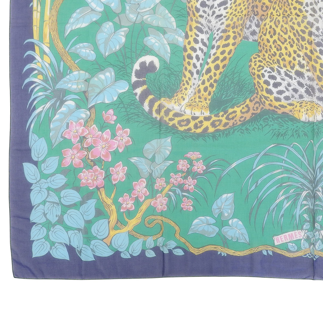 Great HERMES Stall Pareo JUNGLE LOVE Multi cotton Women
