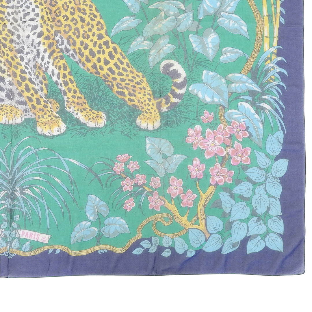 Great HERMES Stall Pareo JUNGLE LOVE Multi cotton Women