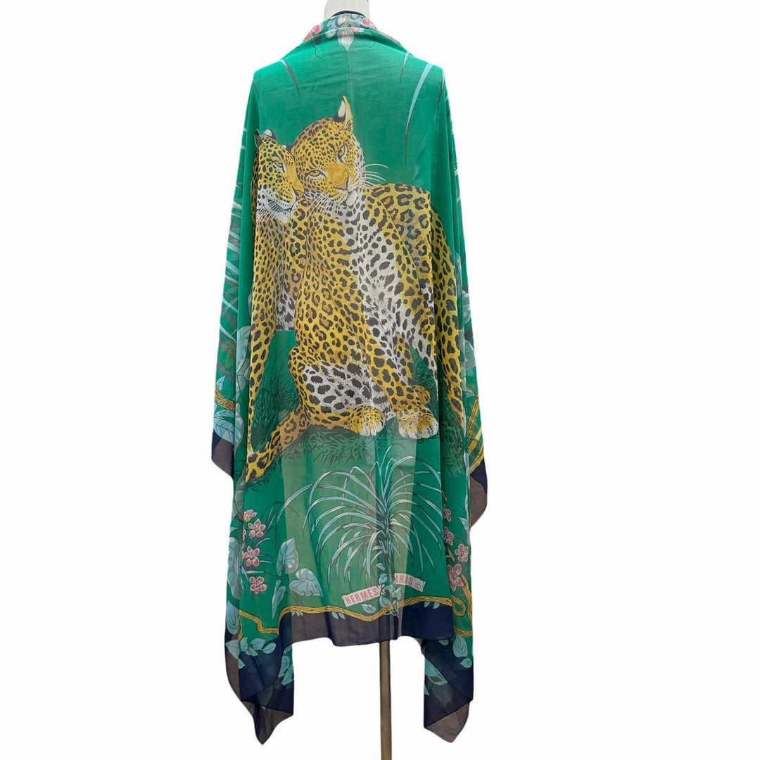 Great HERMES Stall Pareo JUNGLE LOVE Multi cotton Women