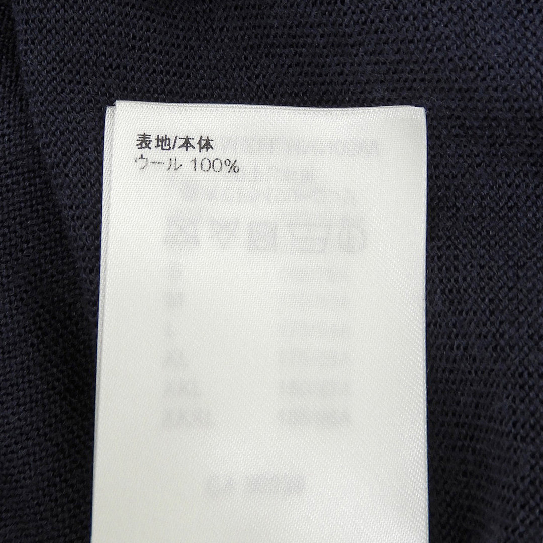 Excellent LOUIS VUITTON NIGO knit logo turtleneck Navy wool mens XL