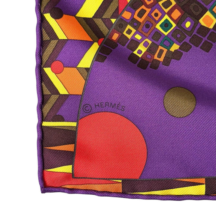Excellent HERMES scarf Carré 90 Silk Wings (LES AILES DE LA SOIE) multicolor