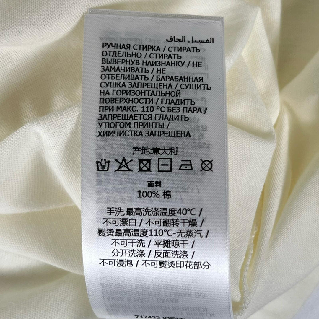 Excellent GUCCI Short sleeve T-shirt white cotton mens S 717422