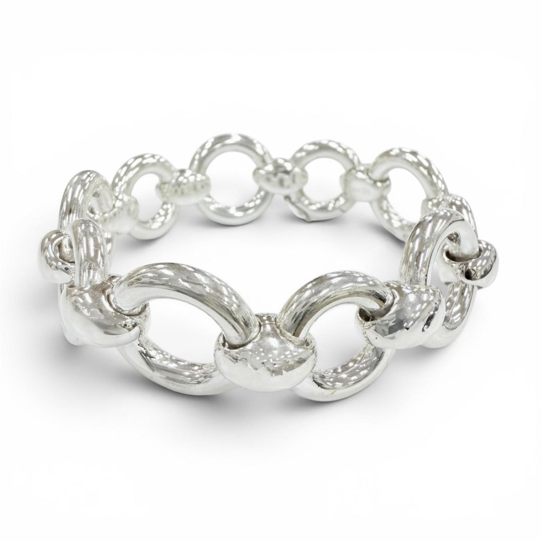 Excellent HERMES bracelet Frontail Bracelet Accessories Silver SV925 Women