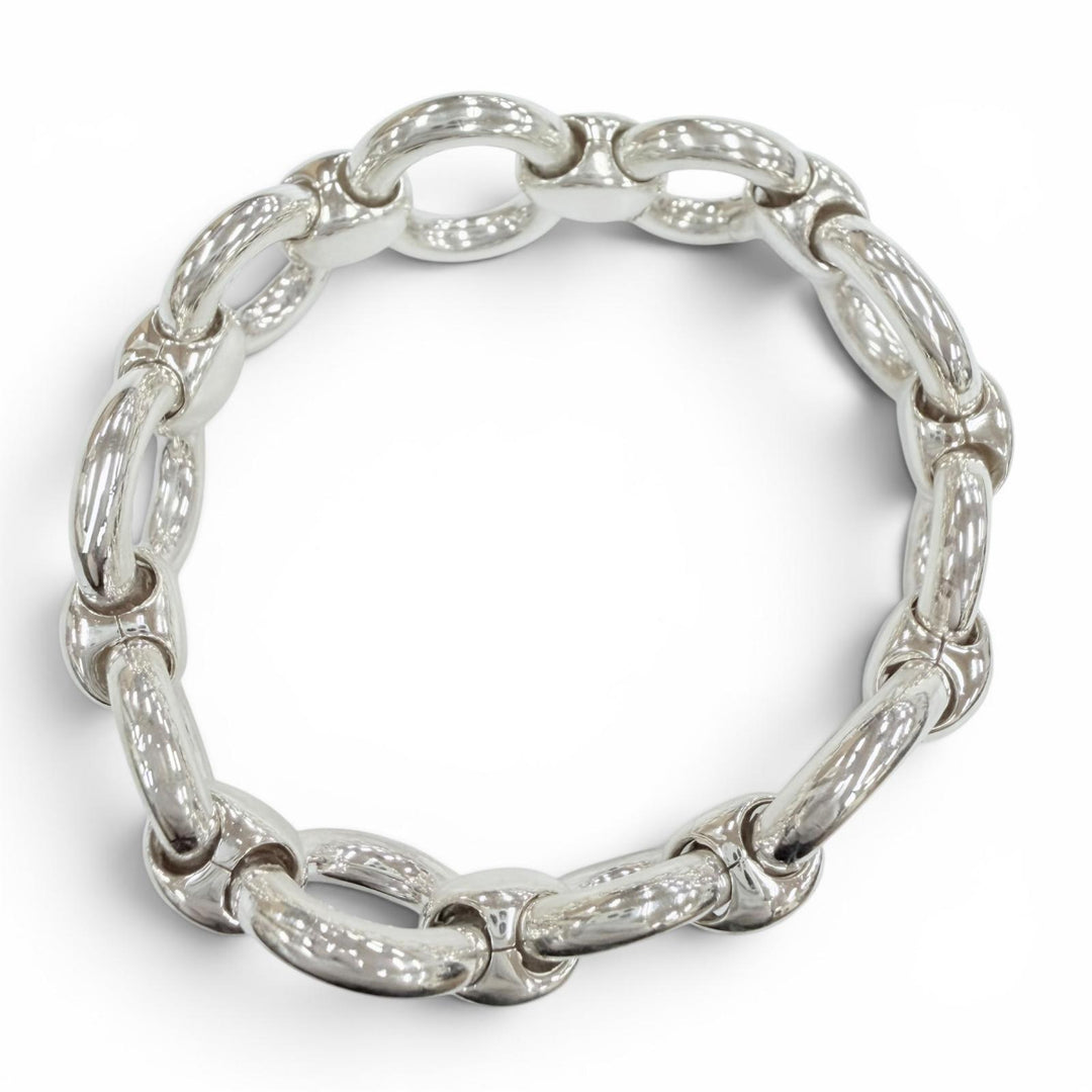 Excellent HERMES bracelet Frontail Bracelet Accessories Silver SV925 Women