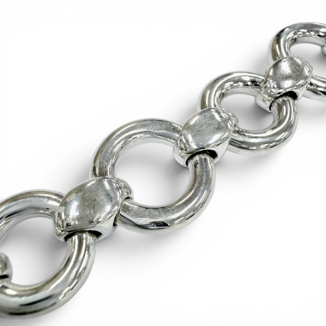 Excellent HERMES bracelet Frontail Bracelet Accessories Silver SV925 Women