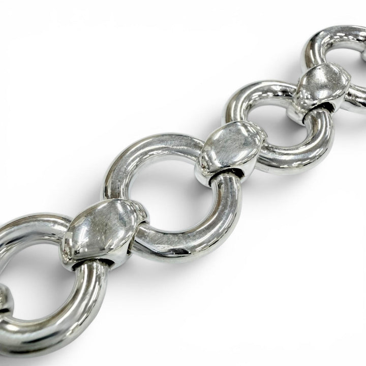 Excellent HERMES bracelet Frontail Bracelet Accessories Silver SV925 Women