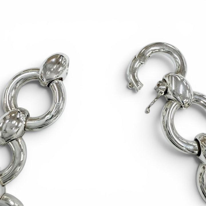 Excellent HERMES bracelet Frontail Bracelet Accessories Silver SV925 Women