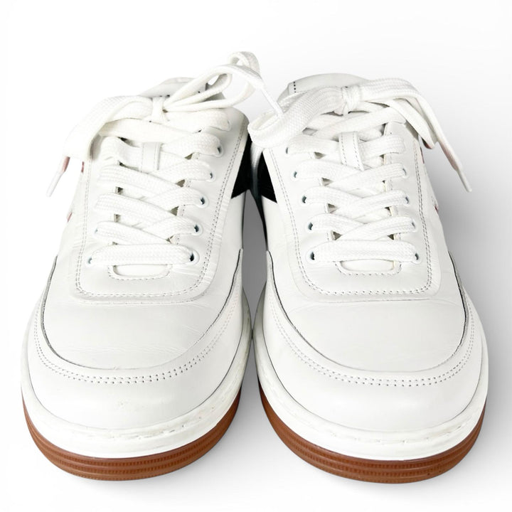 Excellent CHANEL sneakers COCO Mark white Women 35 G39978