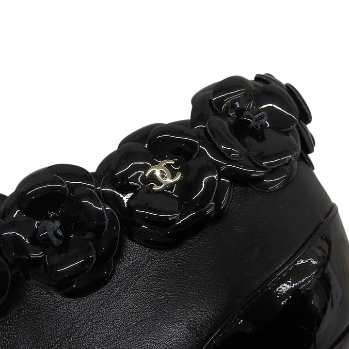 Great CHANEL Ankle boots black leather Women 38.5 G31795