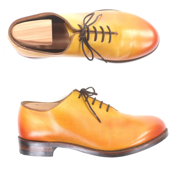 Excellent Otsuka Leather shoes AKATSUKI Orange leather mens 4 M-5