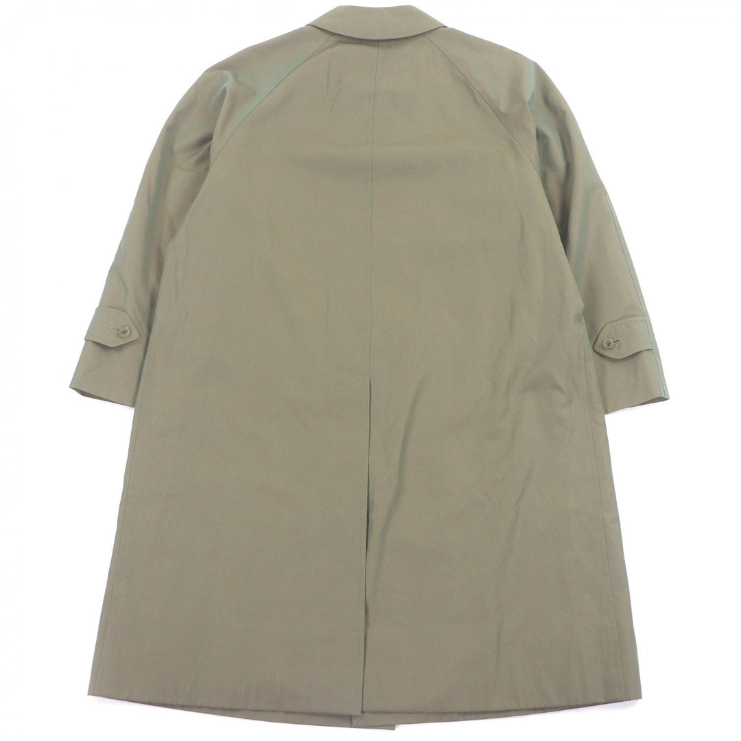 Excellent Burberrys coat Nova check pattern on the back iridescent cotton mens