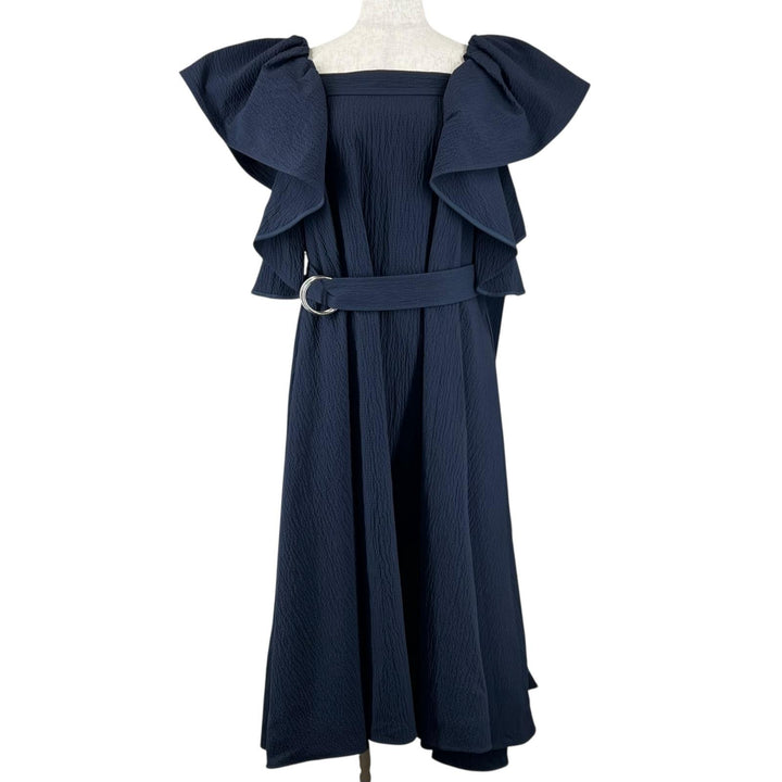 Excellent ADEAM one piece long Navy cotton Women XS 43689