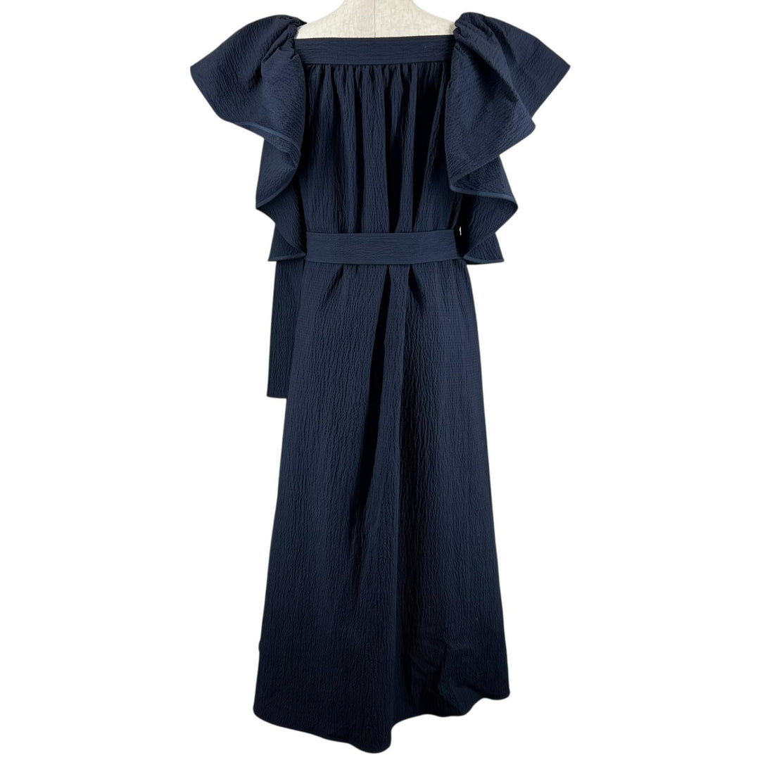 Excellent ADEAM one piece long Navy cotton Women XS 43689