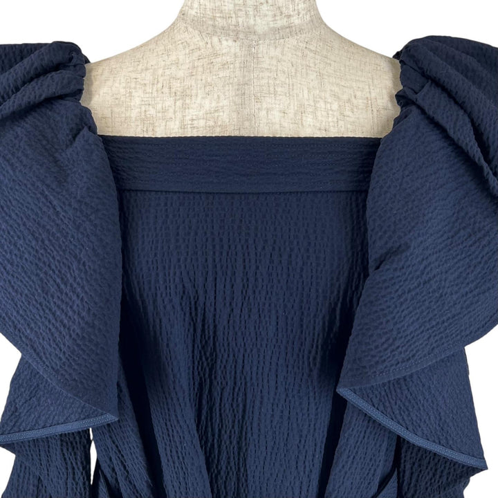 Excellent ADEAM one piece long Navy cotton Women XS 43689