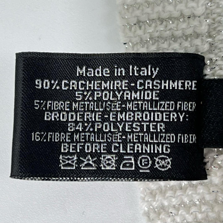Excellent CHANEL Scarf Stall white cashmere Women