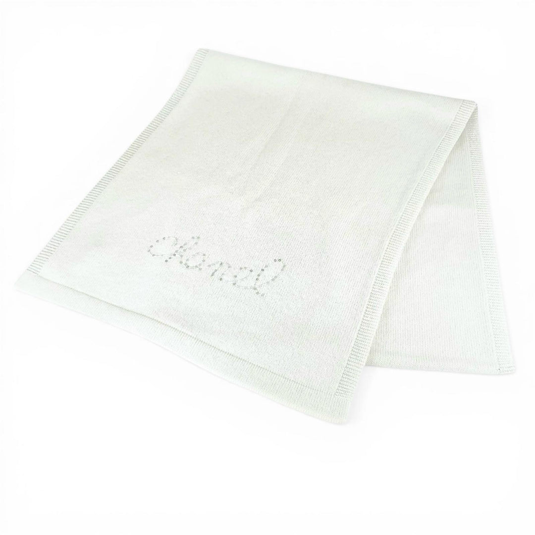 Excellent CHANEL Scarf Stall white cashmere Women