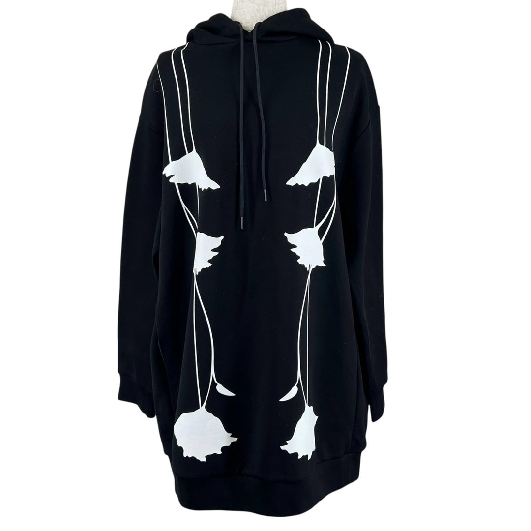 Excellent PRADA hoodie Oversized hoodie black cotton Women XS 134615