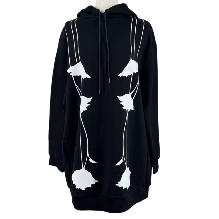 Excellent PRADA hoodie Oversized hoodie black cotton Women XS 134615