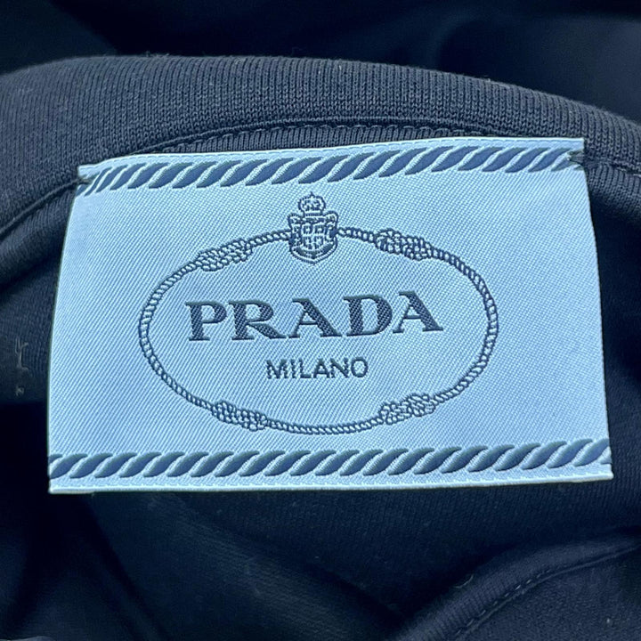 Excellent PRADA hoodie Oversized hoodie black cotton Women XS 134615