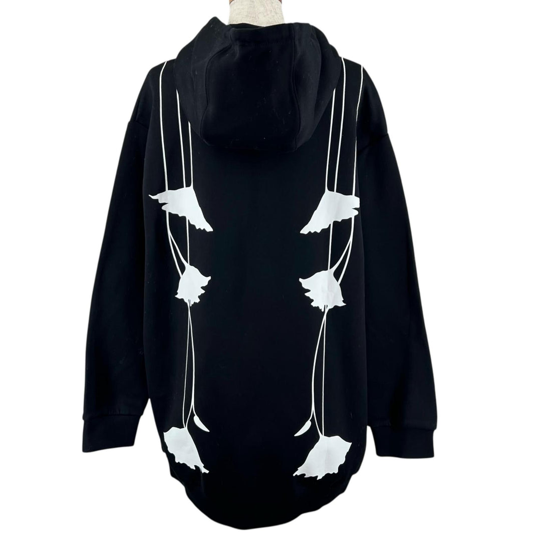 Excellent PRADA hoodie Oversized hoodie black cotton Women XS 134615