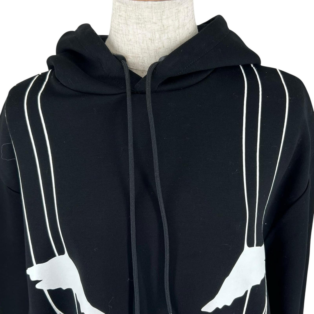 Excellent PRADA hoodie Oversized hoodie black cotton Women XS 134615